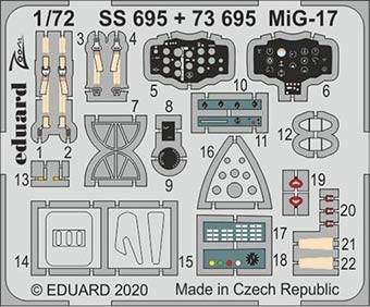 Eduard SS695 1/72 MiG-17 (AIRF)