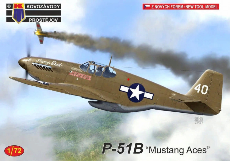 Kovozavody Prostejov 72245 P-51B 'Mustang Aces' (3x camo) 1/72