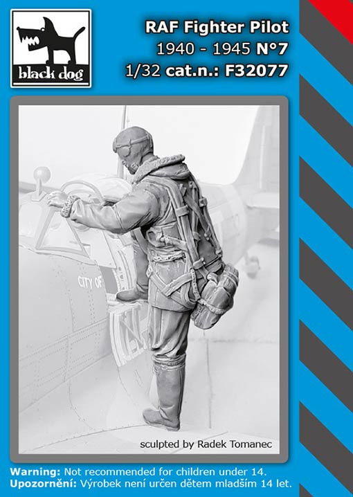 Black Dog F32077 RAF Fighter pilot 1940-45 No.7 (1 fig.) 1/32