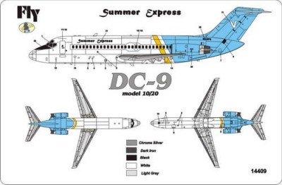 Fly model 14409 DC-20 Summer Express 1:144 1/144