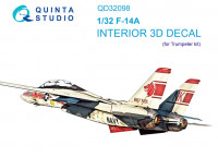 Quinta studio QD32098 F-14A (Trumpeter) 3D Декаль интерьера кабины 1/32