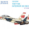 Quinta studio QD32098 F-14A (Trumpeter) 3D Декаль интерьера кабины 1/32