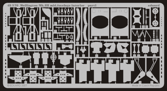 Eduard 48570 Wellington Mk.III Mid.fuselage interior TRU