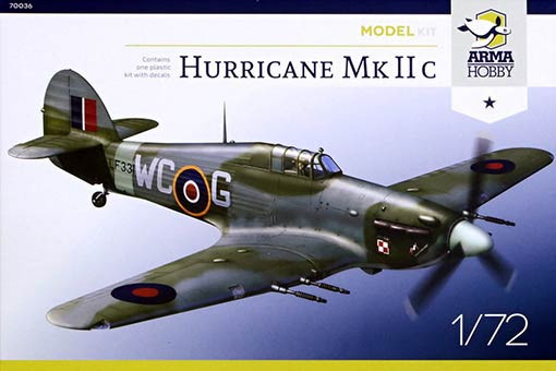 Arma Hobby 70036 Hurricane Mk IIc Model Kit (2x camo) 1/72
