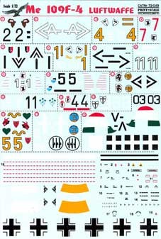 Print Scale 72-049 Me 109 F4 1/72