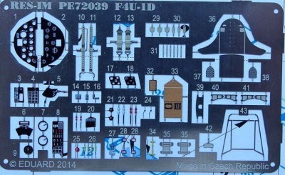 RES-IM RESIMP7239 1/72 F4U-1D - Detail PE set (TAM)