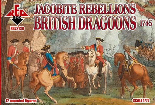 Red Box 72139 Jacobite Rebellion. British Dragoons 1745 1/72