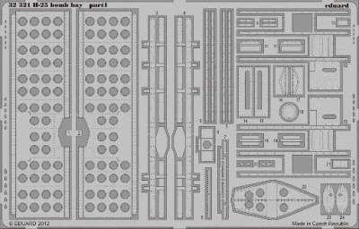 Eduard 32321 1/32 Фототравление для B-25 bomb bay