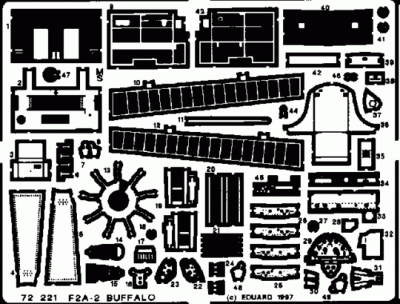 Eduard 72221 F2A Buffalo HAS