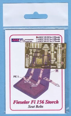 AML AMLE30010 Seatbelts Fieseler Fi 156 Storch 1/32