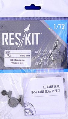 Reskit RS72-0116 EE Canberra wheels set (AIRF,AMP) 1/72