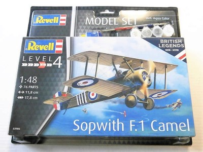 Revell 63906 Набор Британский одноместный истребитель времён Первой мировой войны Sopwith Camel 1/48