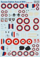 Print Scale 72-220 Russian Fighter Aces of WWl 1/72