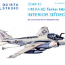 Quinta studio QD48183 KA-6D (для конверсии из модели HobbyBoss) 3D Декаль интерьера кабины 1/48