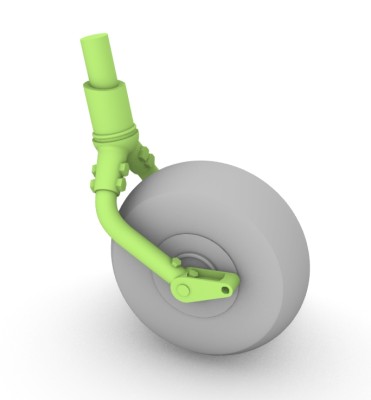 Aims AIMS32P050 Hawker Hurricane early tail wheel fork (does not include tail wheel) 1/32