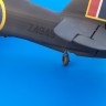 Aims AIMS32P050 Hawker Hurricane early tail wheel fork (does not include tail wheel) 1/32