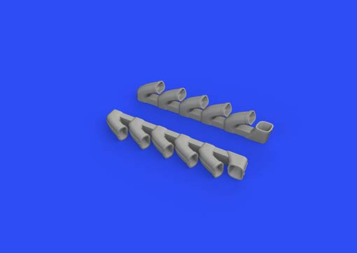 Eduard 648588 BRASSIN 1/48 Il-2 exhaust stacks (TAM)