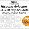 KV Models 72068 Hispano Aviacion HA-220 Super Saeta (SPECIAL HOBBY #72068) + маски на диски и колеса SPECIAL HOBBY 1/72