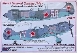 AML AMLC72017 Декали La-5FN Czechoslovak Legends Part II. 1/72
