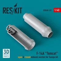 Reskit U48391 F-14A 'Tomcat' open&closed exh.nozzles (TRUM) 1/48