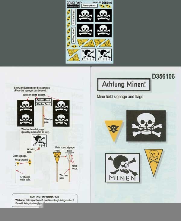Echelon FD D356106 Achtung Minen! 1/35