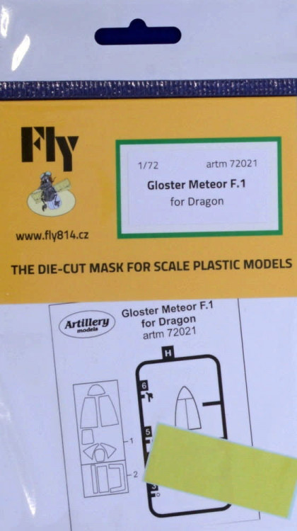 Fly model M7221 Masks for Gloster Meteor F.1 (DRAG) 1/72