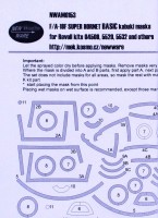 New Ware NWA-M0153 Mask F/A-18F Super Hornet BASIC (REV) 1/48
