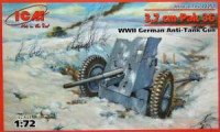 ICM 72251 3,7 cm Pak 36 WWII германская противотанковая пушка 1/72