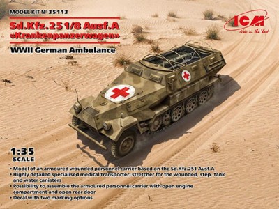 ICM 35113 Sd.Kfz. 251\8 Ausf. A 'Krankenpanzerwagen' 1/35