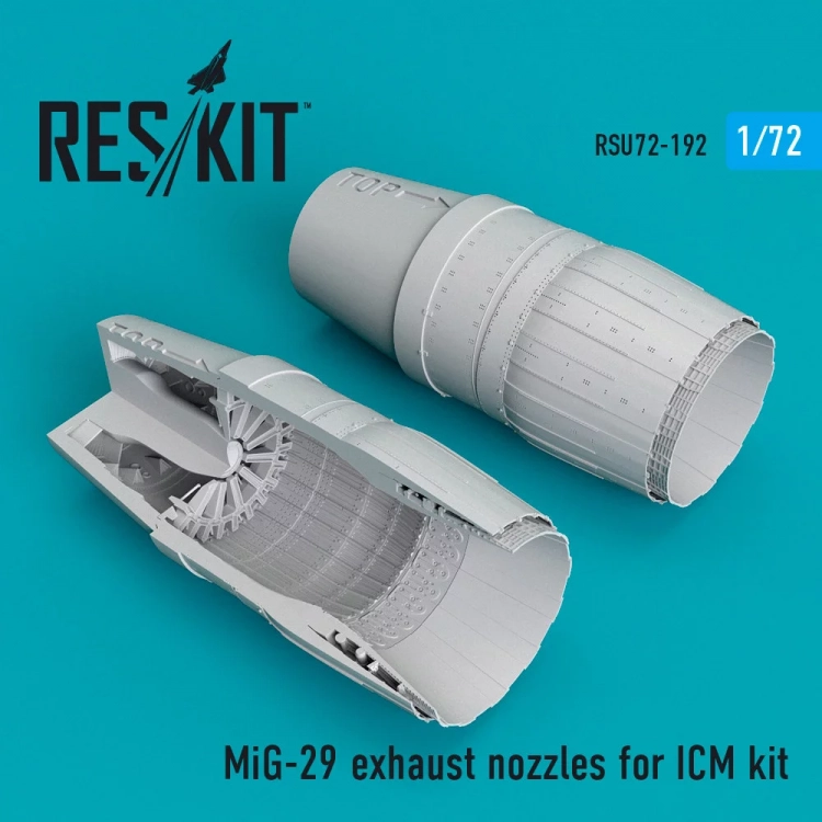 Reskit RSU72-192 MiG-29 exhaust nozzles (ICM) 1/72