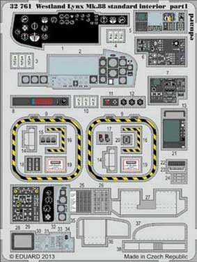 Eduard 32761 Lynx Mk.88 interior S.A.