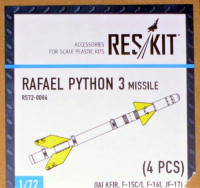 Reskit RS72-0084 Rafael Python 3 missile (4 pcs.) 1/72