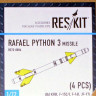 Reskit RS72-0084 Rafael Python 3 missile (4 pcs.) 1/72