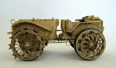Plus model 449 Gun tractor Pavesi P4-100 model 30A 1:35