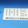 Barracuda Studios BCR72214 BAC/EE Lightning F.2A/F.6 Redtop Missiles (designed to be used with Airfix and Sword kits) 1/72