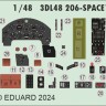 Eduard 3DL48206 F4U-2 SPACE (H.B) 1/48