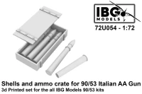 IBG Models U7254 Shells & Ammo Crates for 90/53 Italian AA Gun 1/72