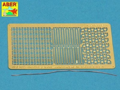 Aber 35A122 Clasps for modern Soviet Tanks like T-64; T-72; T-80; T-90 (designed to be used with Tamiya and Trumpeter kits) Universal set 1/35