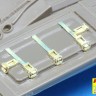Aber 35A122 Clasps for modern Soviet Tanks like T-64; T-72; T-80; T-90 (designed to be used with Tamiya and Trumpeter kits) Universal set 1/35