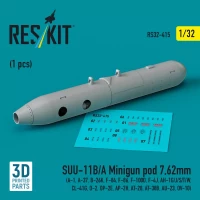 Reskit 32415 SUU-11B/A Minigun pod 7,62mm (1 pc.) 1/32