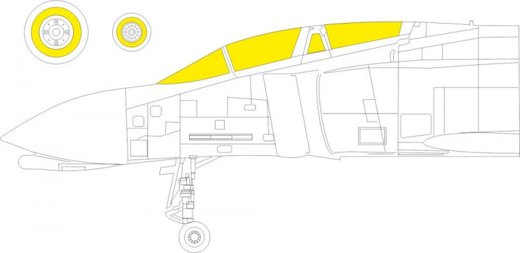 Eduard CX615 Mask F-4J (FINE M.) 1/72