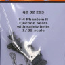 QuickBoost QB32283 F-4 Phantom II ejection seats w/ safety belts 1/32