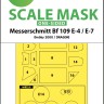 Art Scale 200-M32020 Messerschmitt Bf-109E-4 & Bf-109E-7 wheels and canopy frame paint masks (outside only) 1/32