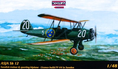 Kora Model 4815 ASJA Sk 12 (Swedish trainer&amp;sporting biplane) 1/48