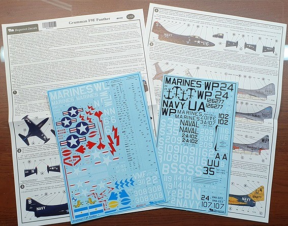 Begemot Decals 48-032 Grumman F9F Panther 1/48