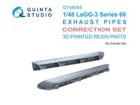 Quinta studio QT48068 Выхлопные патрубки для ЛаГГ-3 66 серии (Звезда) 1/48