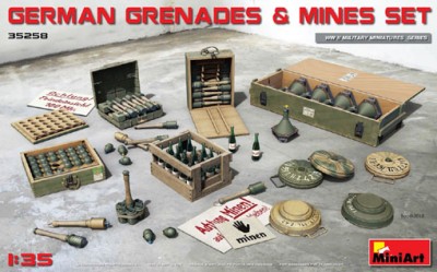 MiniArt 35258 Набор немецких гранат и мин 1/35