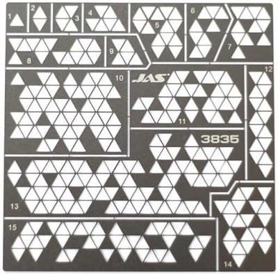 Jas 3835 Трафарет Камуфляж треугольники