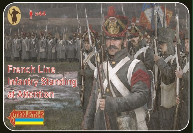 Strelets STR18472 French Line Infantry Standing at Attention 1/72