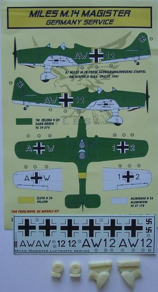 Kora Model DEC72153 Miles M.14 Magister (Germany Service) декали декали 1/72